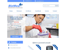 Tablet Screenshot of bizmed.ro